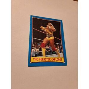 1987 Topps WWF Hulk Hogan #26 The Hulkster Explodes Wrestling Card Titan Sports